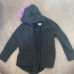 Cat & Jack 5T black and purple dinosaur jacket